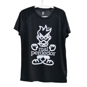 T-shirt Mal Perdedor Unisex Nera Stampa Bianca